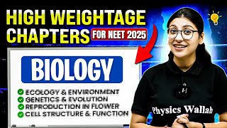 Important HIGH Weightage Chapters of BIOLOGY💥 For NEET 2025 🔥 [upl. by Natrav711]