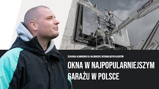 Budda buduje  całoszklana brama garażowa i szyba o masie 1500kg  Naumal  Machno okna cienkoramowe [upl. by Derwin]