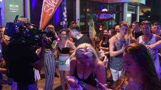 Geordie Shore Filming First Night In Ayia Napa Cyprus For Series 13 [upl. by Nosydam]