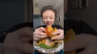 Steamed chicken is delicious😋 mukbang food [upl. by Yeleen]