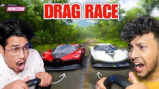 SUPER CARS DRAG RACE 🔥AnshuBisht Car Vs DattraxGaming Car  Forza Horizon 5  GAMERFLEET [upl. by Scarito]