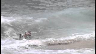 DRAMATIC RESCUE AT SUNSET BEACH HI [upl. by Anifesoj]