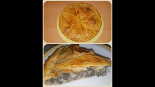 Tourte aux blettes et à la viande  Un repas complet  Recette facile [upl. by Rosinski]