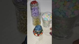 ASMR Reverse Sound Drop Colorful Tiny Beads and Stones Mabrles trending beadsstones ytshorts [upl. by Snowber]