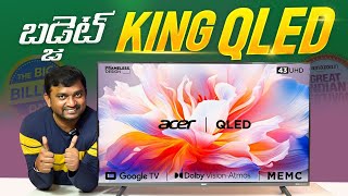 Acer 43 inches V Series 4K QLED unboxing telugu  Best tv under 30K Great Indian Festival Sale [upl. by Candida]