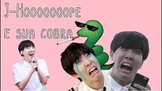 JHope e sua amiguinha cobra  BTS  snake [upl. by Rashida370]