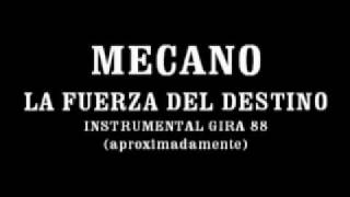 MECANO  La fuerza del destino  Instrumental Gira 88 [upl. by Yole]