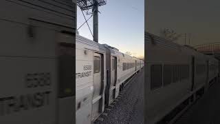 NJT 1117 departs Secaucus Junction with Metro North 4906 leading amp a Spirit Airbus A320 [upl. by Annoik]