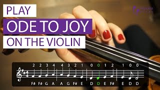 Play Ode to Joy on the violin PLAY ALONG [upl. by Katz]