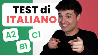 ITALIAN TEST A1C1  Scopri il tuo LIVELLO di Italiano [upl. by Rexford]