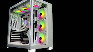 KEDIERS C590 MidTower ATX PC Case with 9pcs 120mm ARGB Fans [upl. by Shulock]