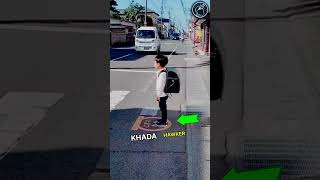 This is how Japanese school children cross road at Zebra crossing 😱🫡 respect shorts ytshorts [upl. by Tedric963]