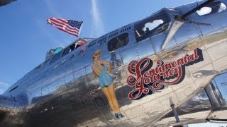 A Inside tour of a B17 flying fortress Sentimental Journey [upl. by Centonze]