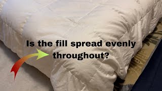 puredown® Goose Down Comforter FullQueen Size 800 Fill Power  Our Review and Talk About Filling [upl. by Elie]