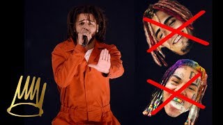 J COLE Tells Fans To Stop Saying FCK Lil PUMP amp 6IX9INE  In quot1985quot Concert [upl. by Enyak]