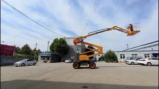 16m Boom lifts testing  aerial work platform  man lift platform  construction equipment  AWP [upl. by Riebling]