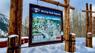 Skiing the new McCoy Park area at Beaver Creek Colorado on Thursday January 4 2024 [upl. by Adnauq234]