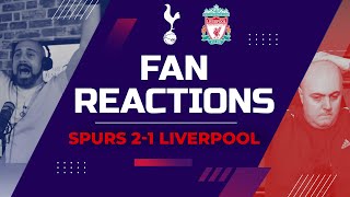 LIVERPOOL FANS REACTION TO SPURS 21 LIVERPOOL  LATE WINNER  TOTTENHAM FAN REACTION [upl. by Moreville]