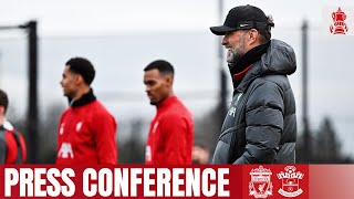 Jürgen Klopps FA Cup press conference  Liverpool vs Southampton [upl. by Annahavas607]