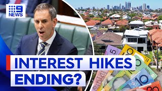 Australian interest rate hikes to end according to new predictions  9 News Australia [upl. by Gratia]