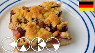 PFLAUMENKUCHEN MIT STREUSEL Rezept [upl. by Enna]