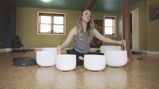 1 minute of Heaven  Crystal Singing Bowls  Lumirä [upl. by Nelon370]