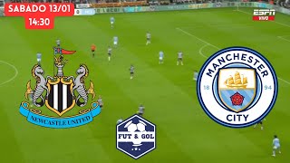 🔴NEWCASTLE  MANCHESTER CITY EN VIVO  MIGUEL ALMIRON Y JULIAN ALVAREZ EN FUT AND GOL [upl. by Elvina]