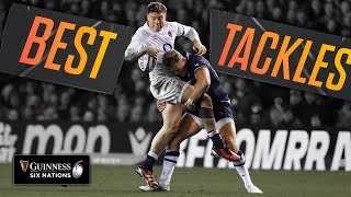 The BEST Tackles in the 2024 Guinness Six Nations [upl. by Ojoj652]