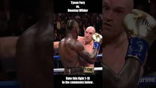 Gypsy King Tyson Fury vs Deontay Wilder 1 highlights 😲 shorts shortsvideo highlights [upl. by Meghann]