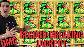 RECORD BREAKING JACKPOT On Double Money Link Slot [upl. by Artus]