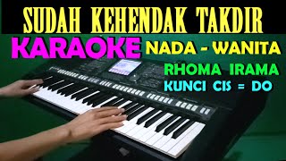 TAK BERDAYA  Rhoma Irama  KARAOKE NADA WANITA  HD [upl. by Atiniv395]