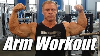 Get 21 inch Arms with this killer bicep tricep workout [upl. by Tomi]