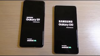 Samsung Galaxy S9 vs S10 Android 10 Bootanimation [upl. by Aneliram]