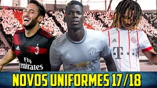 ESSE UNIFORME DO MILAN TÁ LINDO DEMAIS  Novos Uniformes 1718 [upl. by Ycnaffit931]