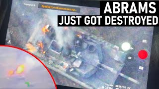 Abrams Just Got Destroyed First Abrams Loss in Ukraine [upl. by Giffie]