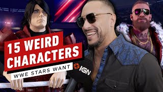 15 Weird Characters WWE Superstars Want in WWE 2K24 [upl. by Curnin624]