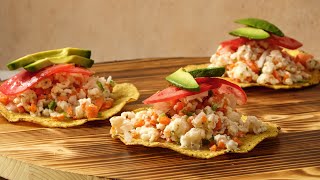 Pati Jinich  Ceviche Tostadas Puerto Vallarta [upl. by Chanda739]