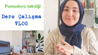 DERS ÇALIŞMA VLOGU BENİMLE VİZELERE ÇALIŞIN AÇIKÖĞRETİM İKİNCİ ÜNİVERSİTE POMODORO TEKNİĞİ [upl. by Wiatt303]