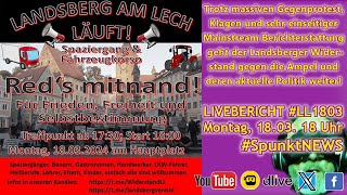 live  LL1803  Landsberg am Lech läuft  Demonstration  Mitte der Gesellschaft  Gegenprotest [upl. by Jedlicka]