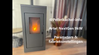 Artel NextGen 9kW pelletkachel  Parameters instellen amp fabrieksinstellingen [upl. by Adair700]