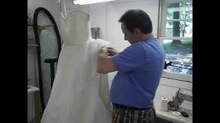 Wedding Gown Alterations  Adding a Bustle to a Wedding Dress [upl. by Dorsey]