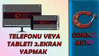 TELEFONUNUZU VEYA TABLETİNİZİ 2EKRANINIZ OLARAK KULLANIN  GÜNCEL   2020 [upl. by Nelrac]