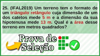 Parte1 RESOLVENDO QUESTÕES DE MATEMÁTICA Prova de Seleção IF Instituto Federal [upl. by Price]