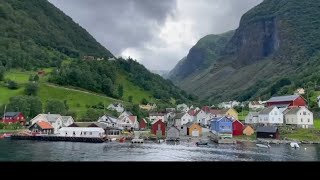 Undredal village Norway View from cruise boat [upl. by Consolata]