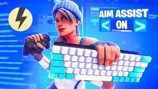 Fortnite AIM ASSIST ON MOUSE amp KEYBOARD STRONGEST REWASD CONFIG AFTER PATCH FIX [upl. by Clovis]