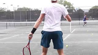 Denis Shapovalov backhand baseline view [upl. by Walley220]