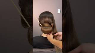 The easiest way to style your hair like this👉hairstyle hair hairtutorial foryou ponytail yt [upl. by Lasorella]