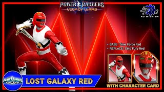 Leo  Lost Galaxy Red Ranger mod revamp with Character Card  Power Rangers Legacy Wars [upl. by Ahsenra]