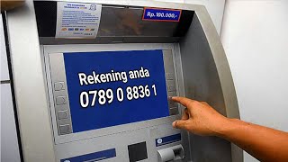 TERBARU CARA CEK NOMOR REKENING BRI DI ATM [upl. by Jacobson]