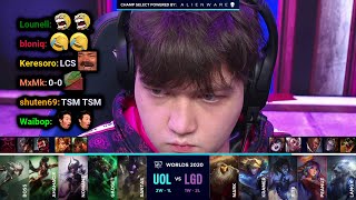 UOL vs LGD  2020 Worlds PlayIn Day 3  Twitch VOD with Chat [upl. by Selmore]